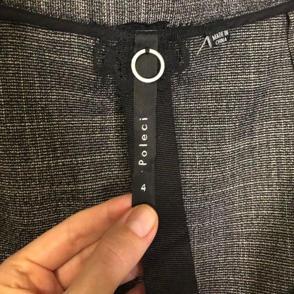 Poleci Pencil Skirt with Leather Buttons - Picture 8 of 12